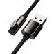 Кабель Baseus USB AM-Lightning M, 1 м, 2.4A, 90° Чорний, Legend Series Elbow (CALCS-01)
