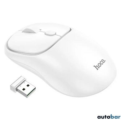 Миша Hoco GM25 Royal dual-mode business wireless mouse Space White