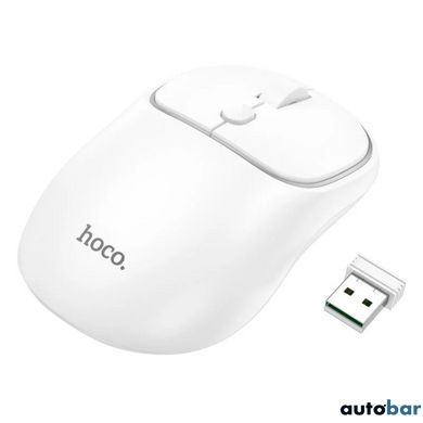 Миша Hoco GM25 Royal dual-mode business wireless mouse Space White