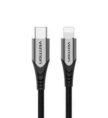 Кабель Vention USB 2.0 C to Lightning Cable 1M Gray Aluminum Alloy Type (TACHF)