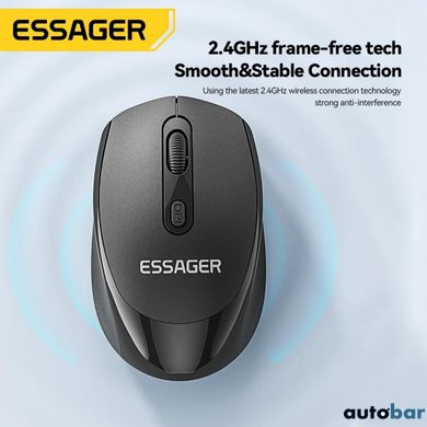 Миша безпровідна ESSAGER (Color box)Spirituel 2.4G wireless mouse Black