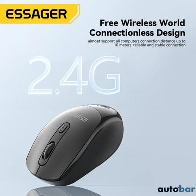 Миша безпровідна ESSAGER (Color box)Spirituel 2.4G wireless mouse Black