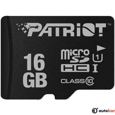 microSDHC (UHS-1) Patriot LX Series 16Gb class 10 PSF16GMDC10