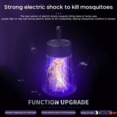 Знищувач комах для будинку Electronic shock Mosquito killing lamp НА АКУМУЛЯТОРІ для походу на природу