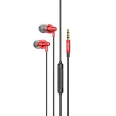 Навушники HOCO M90 Delight wire-controlled earphones with microphone Aurora Red 6931474759375
