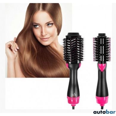 Фен Щітка гребінець 3в1 One step Hair Dryer 1000 Вт 3 режими випрямляч для укладання волосся стайлер з функцією іонізації