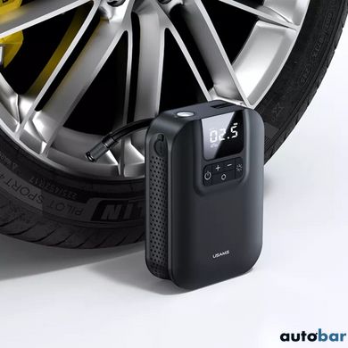 Автомобільний насос Usams US-ZB215 Mini Car Air Pump 5000mAh Black