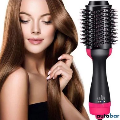 Фен Щітка гребінець 3в1 One step Hair Dryer 1000 Вт 3 режими випрямляч для укладання волосся стайлер з функцією іонізації