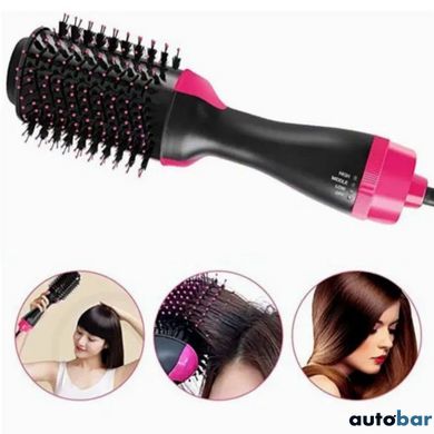 Фен Щітка гребінець 3в1 One step Hair Dryer 1000 Вт 3 режими випрямляч для укладання волосся стайлер з функцією іонізації