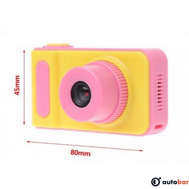 Дитячий цифровий фотоапарат Smart Kids Camera V7 baby T1. Колір рожевий