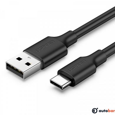 Кабель Ugreen USB 2.0 AM-Type-C M, 1 м, 3.0A, (18W) Nickel Plating Чорний, US287