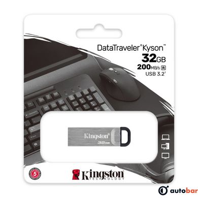 Flash Kingston USB 3.2 DT Kyson 32GB Silver/Black DTKN/32GB
