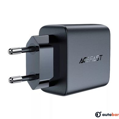 Мережевий зарядний пристрій ACEFAST A49 PD35W GaN (USB-C+USB-C) dual port charger Black