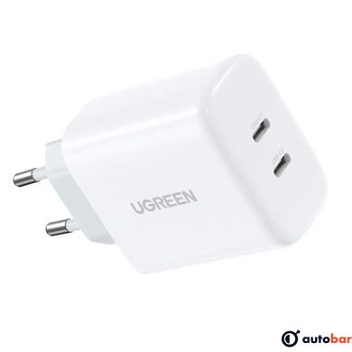 Зарядний пристрій UGREEN CD243 USB-C Fast Charger 40W EU(UGR-10343)