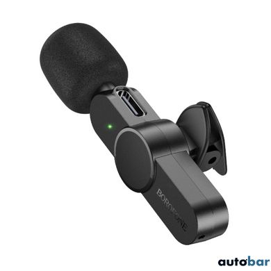 Мікрофон-петличка BOROFONE BFK12 Trophy lavalier wireless digital microphone Type-C Black