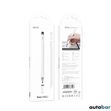 Стилус HOCO GM103 Fluent series universal capacitive pen White