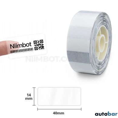 Етикетки NIIMBOT TT14*40-160 Transparent For D11/D110/D101/H1S (A2G88588302)