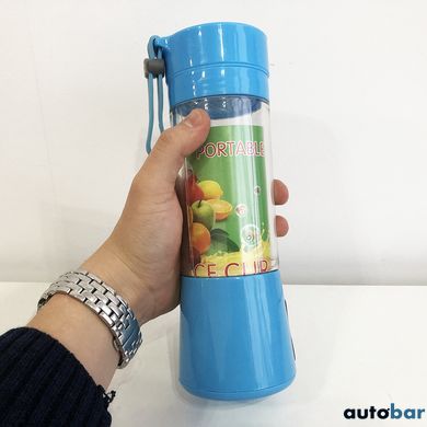 Блендер Smart Juice Cup Fruits USB. Колір синій