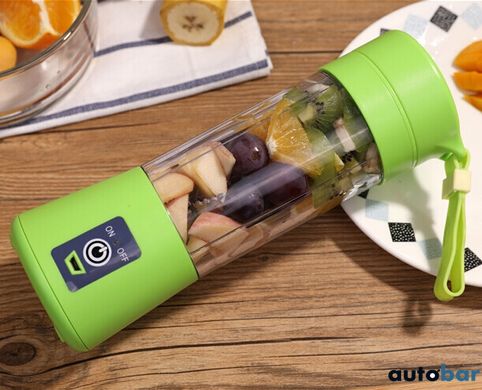 Блендер Smart Juice Cup Fruits USB. Колір синій