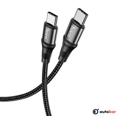 Кабель HOCO X50 Type-C to Type-C Exquisito 100W charging data cable(L=1M) Black