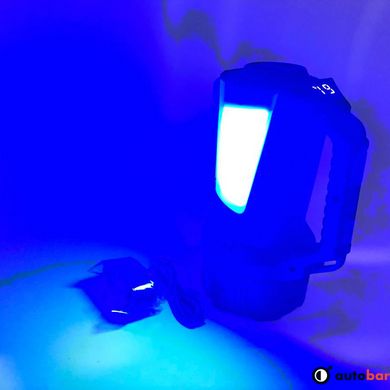 Ліхтар кемпінг переносний T100A-10W+2COB з бічними LED (white/red/blue)