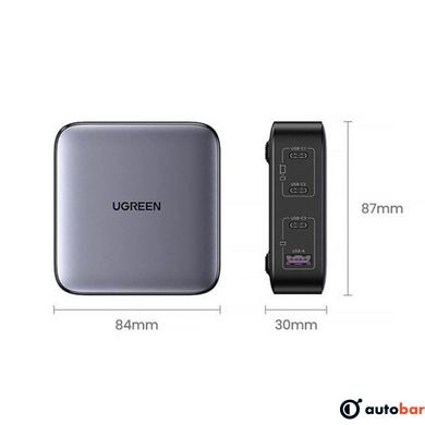 Зарядний пристрій UGREEN CD328 Nexode 100W Desktop Charger EU(UGR-90928)