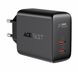 Мережевий зарядний пристрій ACEFAST A9 PD40W(USB-C+USB-C) dual port charger Black