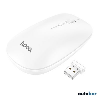 Миша Hoco GM15 Art dual-mode business wireless mouse White