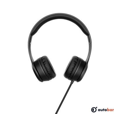 Навушники HOCO W21 Graceful charm wire control headphones Black