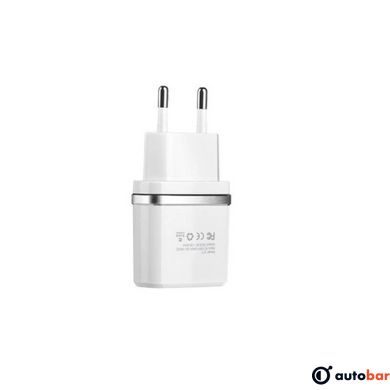 Мережевий зарядний пристрій HOCO C11 Smart single USB charger White 6957531047728