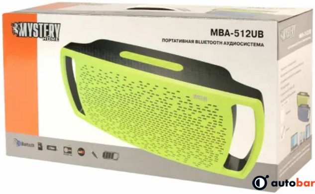 Портативна акустика MYSTERY MBA-512UB Lime MBA-512UB Lime