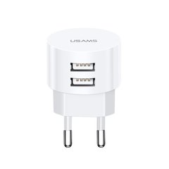 МЗП Usams Travel Charging Set Send-Tu Series (T20 Dual USB Round Charger+U35 Type-C cable) White XTXLOGT18TC05