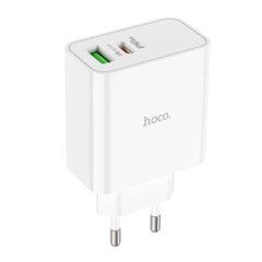Мережевий зарядний пристрій HOCO C113A Awesome PD65W dual port(1A1C) charger White 6931474790910