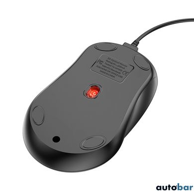 Миша BOROFONE BG4 Business wired mouse Black