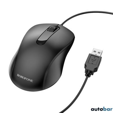 Миша BOROFONE BG4 Business wired mouse Black